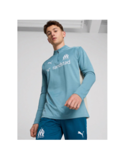 Sweat de football OM 24/25 training 1/4 zip bleu homme - Puma