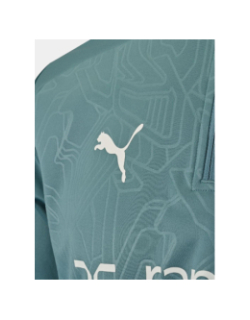 Sweat de football OM 24/25 training 1/4 zip bleu enfant - Puma