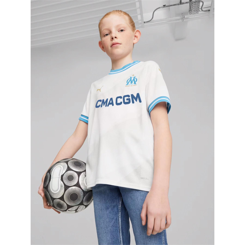 Maillot de football OM domicile 24/25 blanc enfant - Puma