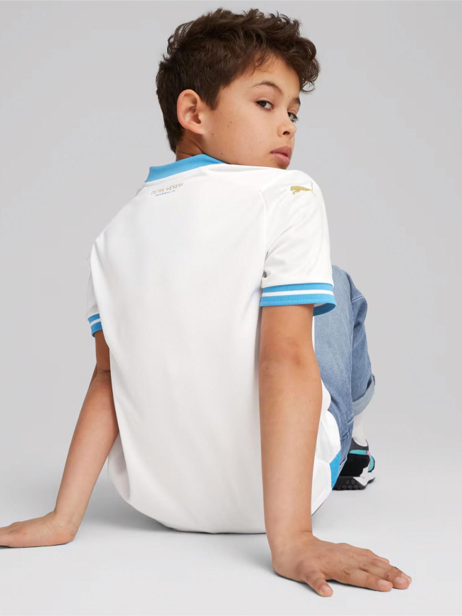 Maillot de football OM domicile 24/25 blanc enfant - Puma