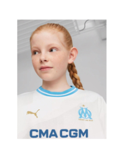 Maillot de football OM domicile 24/25 blanc enfant - Puma