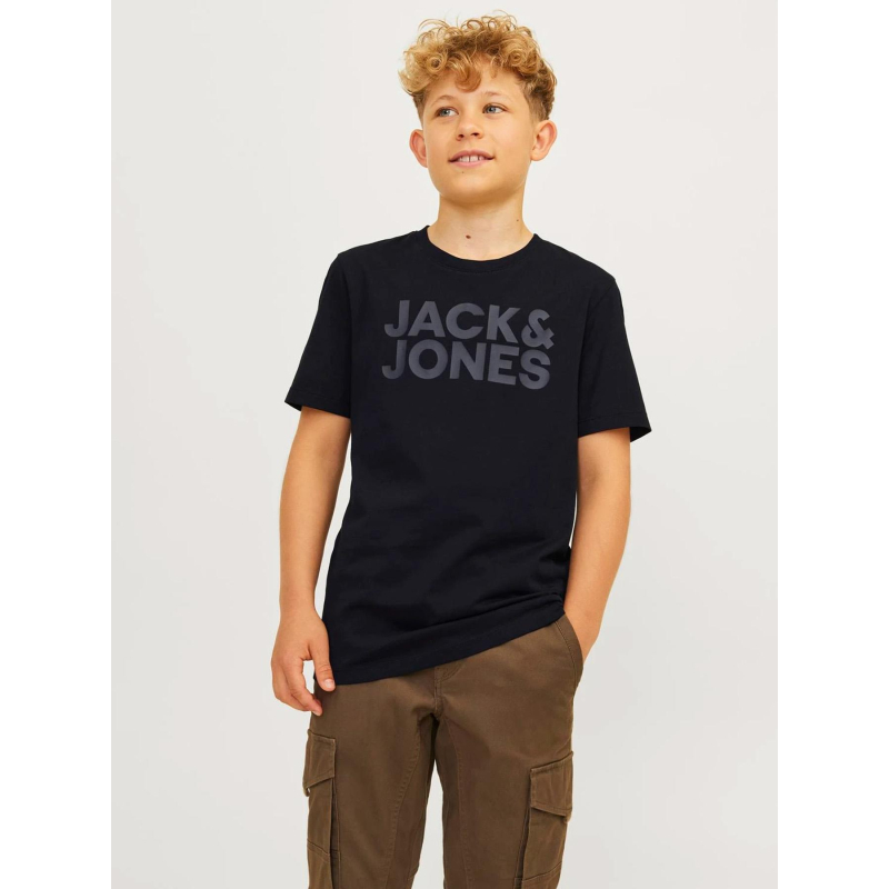 T-shirt corp logo noir enfant - Jack & Jones