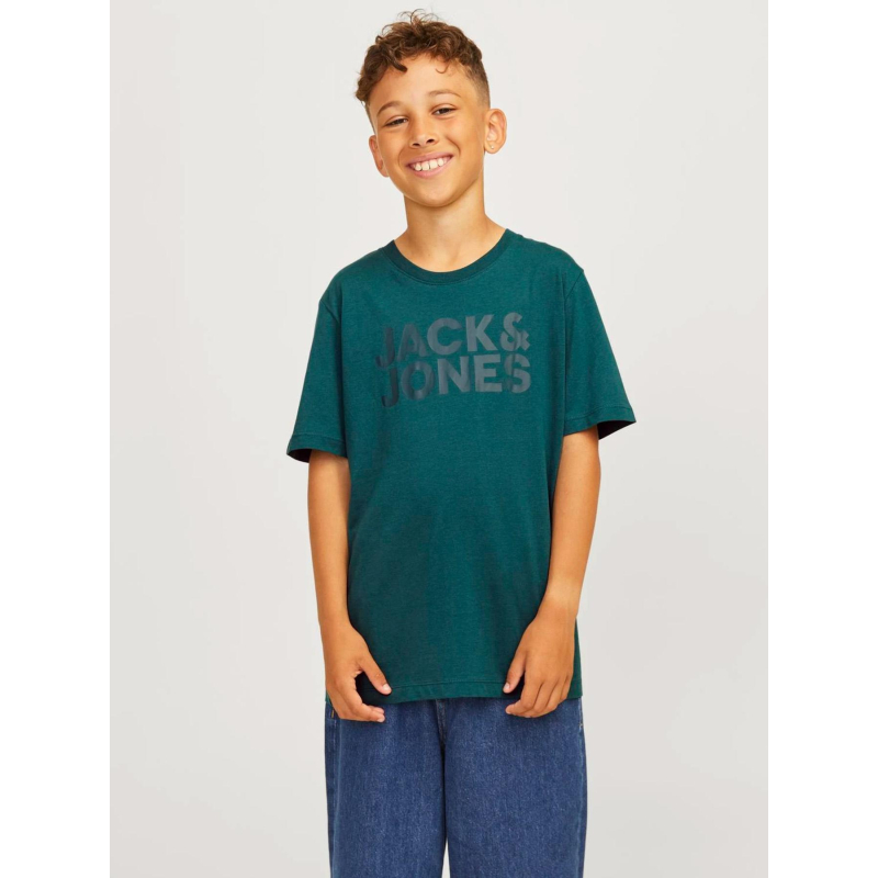 T-shirt corp logo vert garçon - Jack & Jones