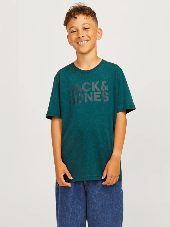 T-shirt corp logo vert garçon - Jack & Jones