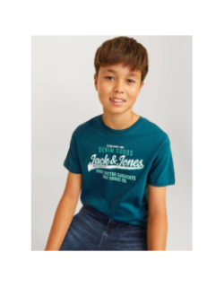 T-shirt logo vert garçon - Jack & Jones