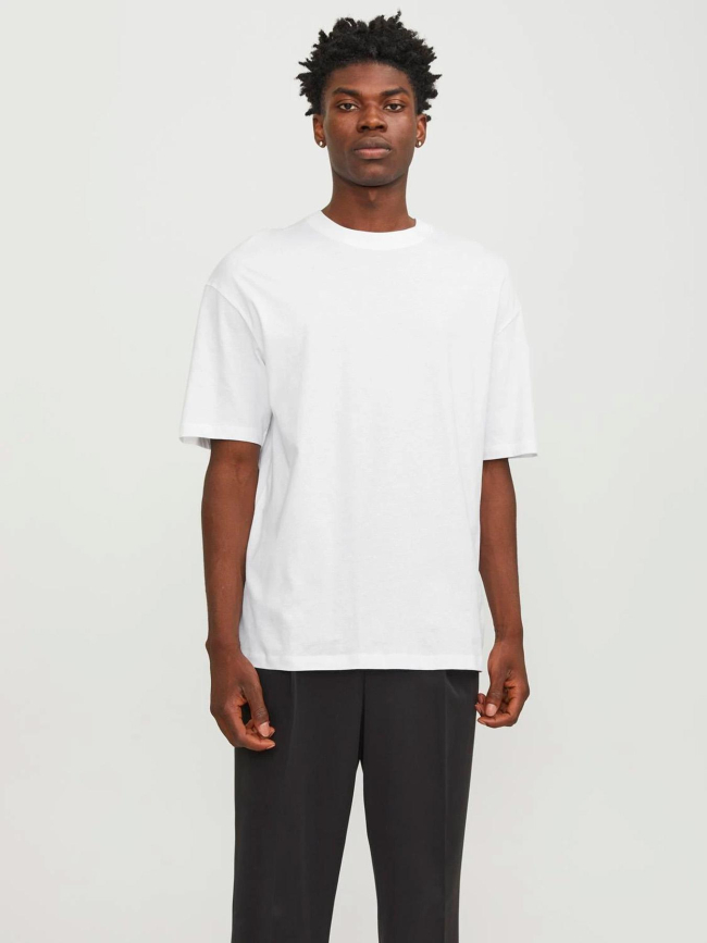 T-shirt bradley uni blanc homme - Jack & Jones