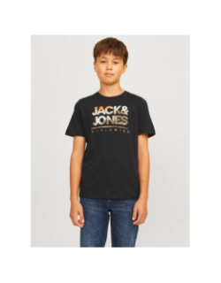 T-shirt luke imprimé camouflage noir enfant - Jack & Jones