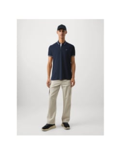 Polo regular tipping bleu marine homme - Tommy Jeans