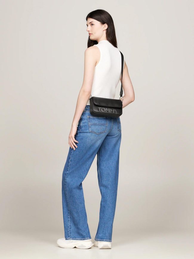 Sac bandoulière bold elongated noir femme - Tommy Jeans