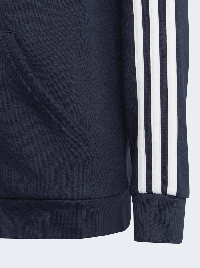 Sweat à capuche zipé bleu marine enfant - Adidas