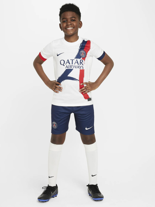 Maillot football PSG extérieur 24/25 blanc enfant - Nike