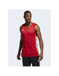 Maillot de basketball reversible rouge blanc enfant- Adidas