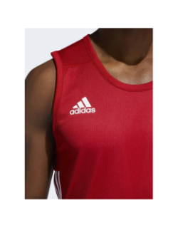 Maillot de basketball reversible rouge blanc enfant- Adidas