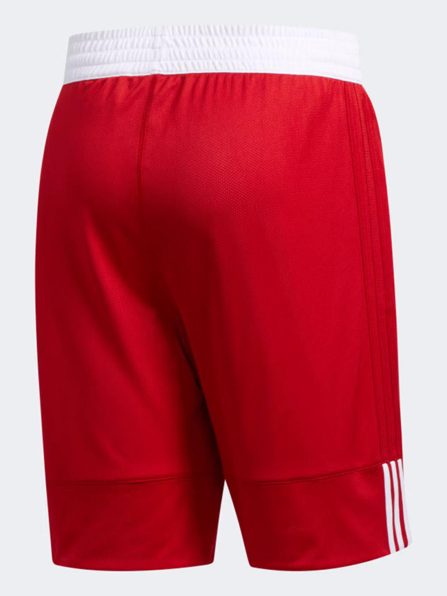 Short de basketball reversible rouge blanc enfant - Adidas