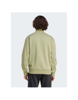 Sweat col zippé vert homme - Adidas