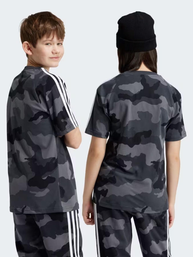 T-shirt imprimé camouflage gris enfant - Adidas