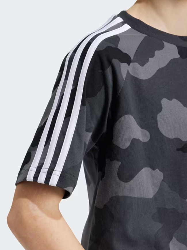 T-shirt imprimé camouflage gris enfant - Adidas