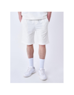 Short jogging logo brodé blanc homme - Project X Paris