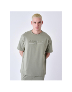 T-shirt logo brodé kaki homme - Project X Paris