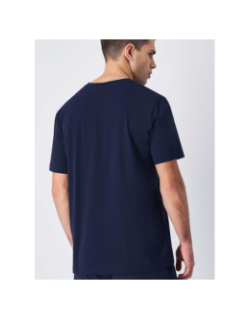 T-shirt crewneck petit logo bleu marine homme - Champion