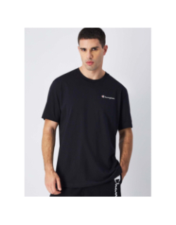 T-shirt crewneck petit logo noir homme - Champion