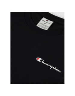 T-shirt crewneck petit logo noir homme - Champion