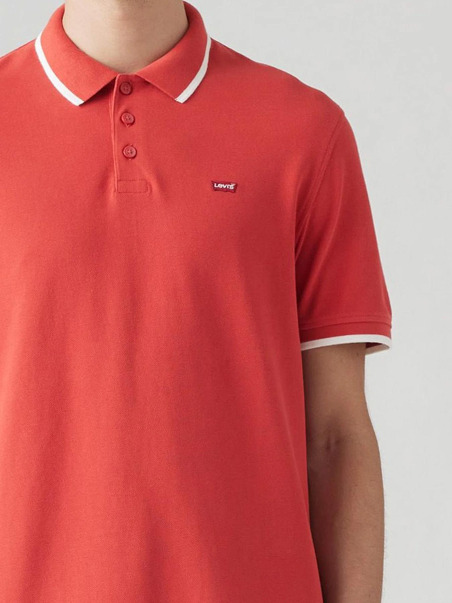 Polo uni quarter sundown rouge homme - Levi's