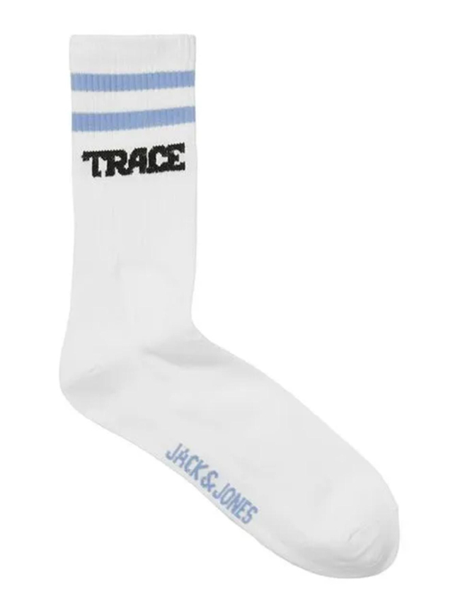 Pack de 3 paires de chaussettes jactrace tennis blanc homme - Jack & Jones