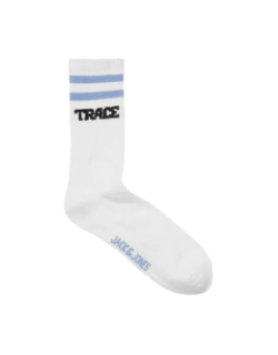 Pack de 3 paires de chaussettes jactrace tennis blanc homme - Jack & Jones