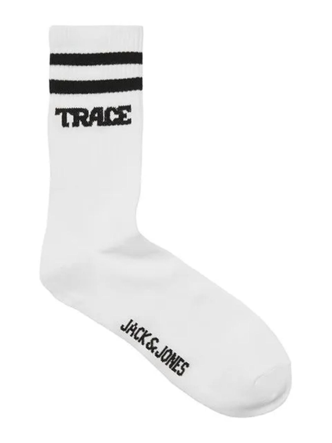 Pack de 3 paires de chaussettes jactrace tennis blanc homme - Jack & Jones