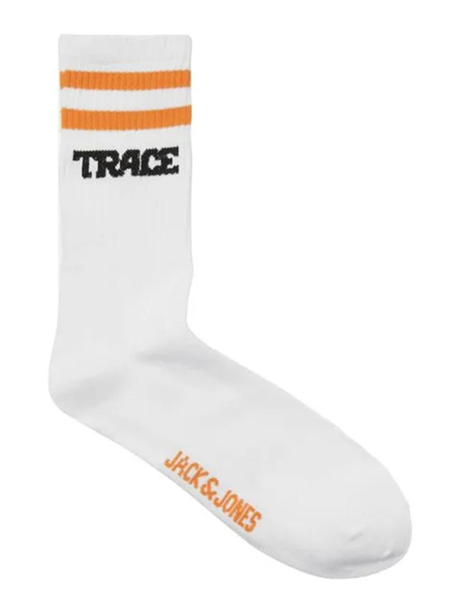 Pack de 3 paires de chaussettes jactrace tennis blanc homme - Jack & Jones