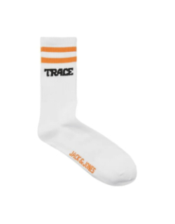 Pack de 3 paires de chaussettes jactrace tennis blanc homme - Jack & Jones