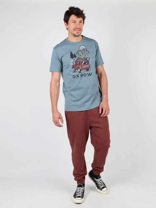 T-shirt graphique treck vert homme - Oxbow