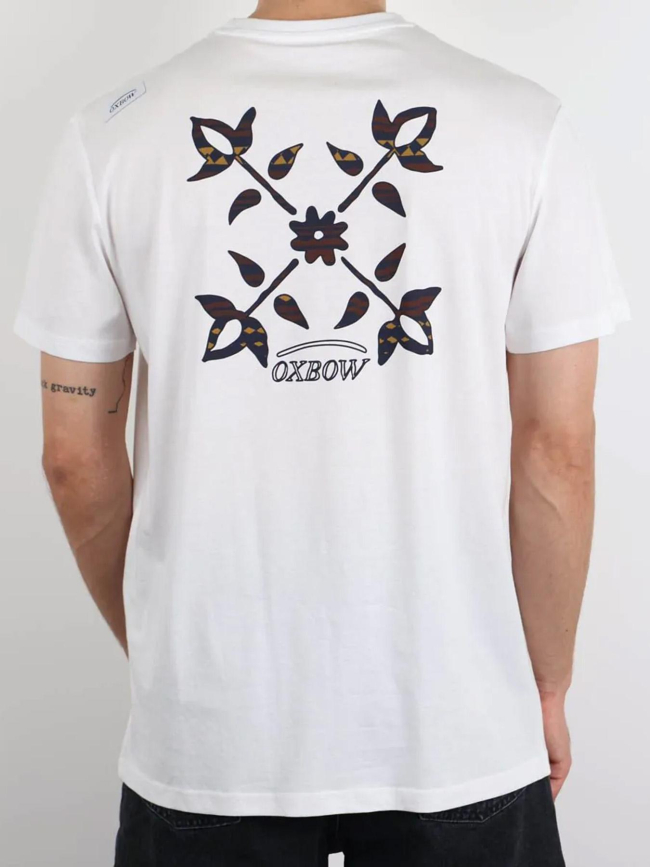 T-shirt tagtan imprimé 4flo blanc homme - Oxbow