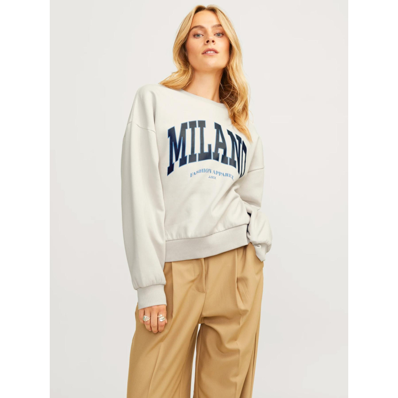 Sweat jxmerle rlx beige femme - JJXX