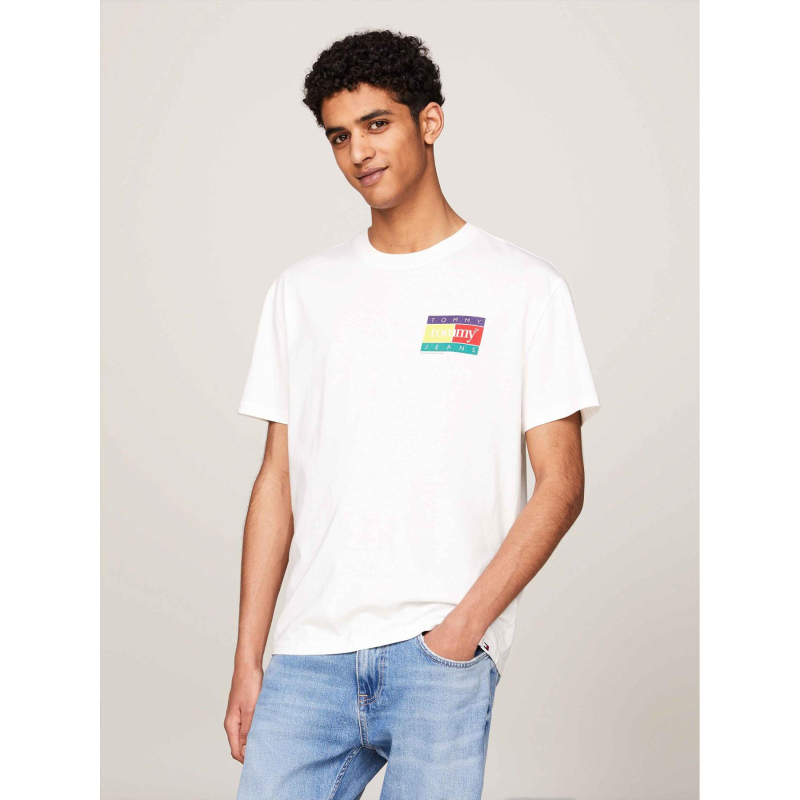 T-shirt regular uni badge écru homme - Tommy Jeans