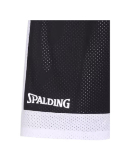 Short de basketball réversible noir blanc - Spalding