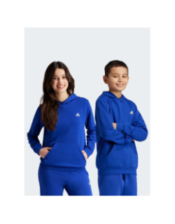 Sweat à capuche uni logo bleu enfant - Adidas