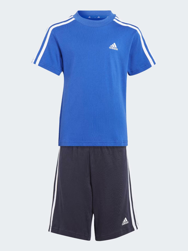 Ensemble de sport t-shirt + short bleu garçon - Adidas