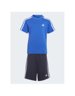 Ensemble de sport t-shirt + short bleu garçon - Adidas