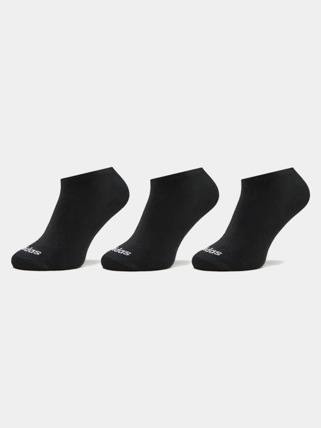 Pack de 3 paires de socquettes lin noir adulte - Adidas