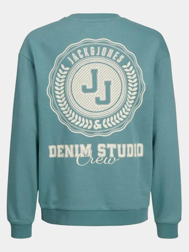 Sweatshirt styd loose graphic bleu garçon - Jack & Jones