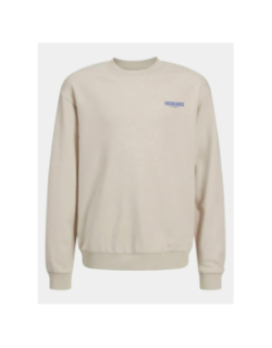 Sweatshirt styd loose graphic beige garçon - Jack & Jones