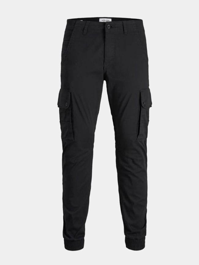 Pantalon cargo paul warner noir garçon - Jack & Jones