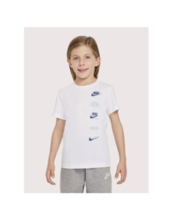 T-shirt club multi-logos badge blanc enfant - Nike