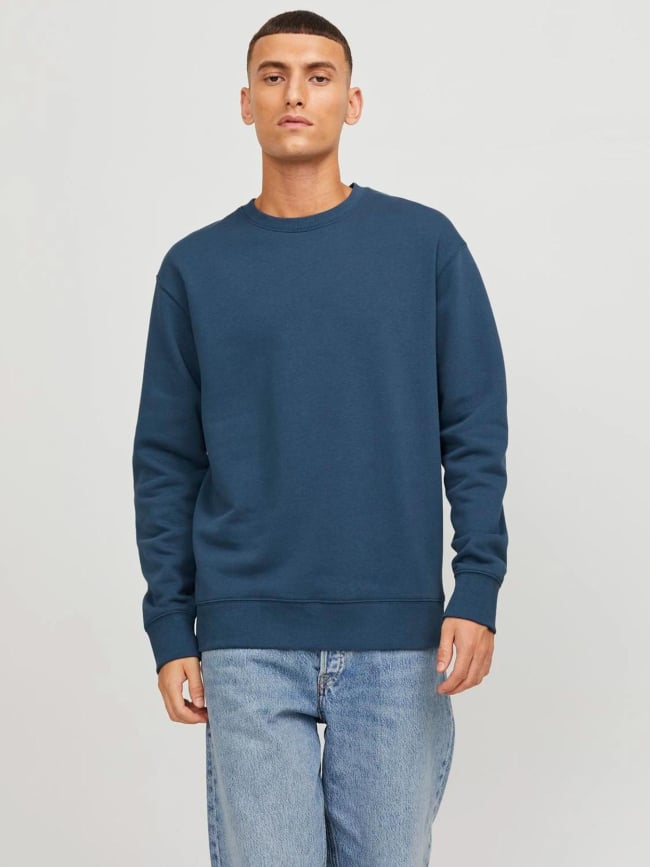 Sweat star basic uni bleu homme - Jack & Jones