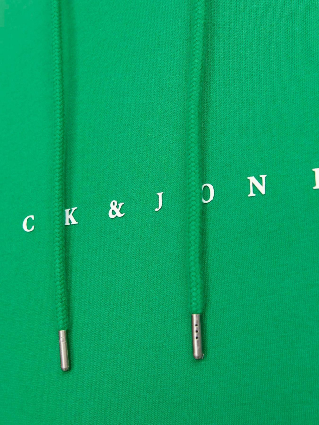 Sweat à capuche star basic uni vert homme - Jack & Jones