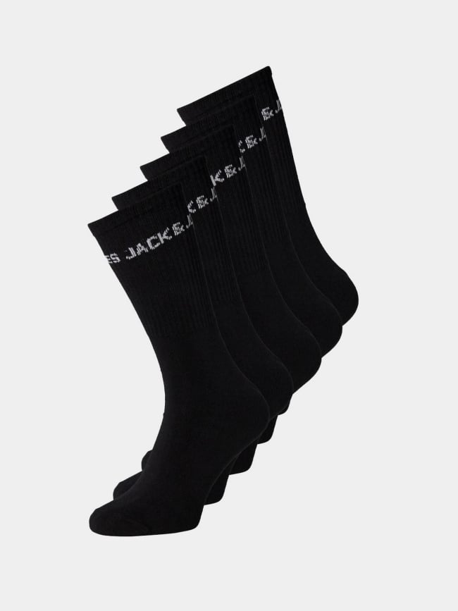 5 paires de chaussettes jacregen noir enfant - Jack & Jones