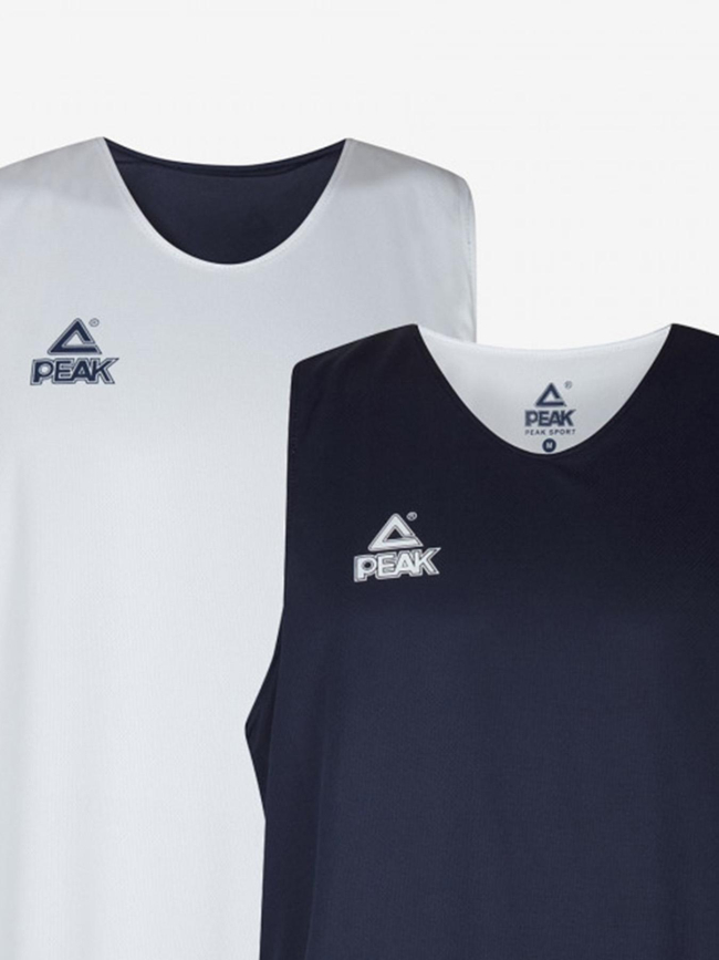 Maillot réversible bleu marine et blanc enfant - Peak