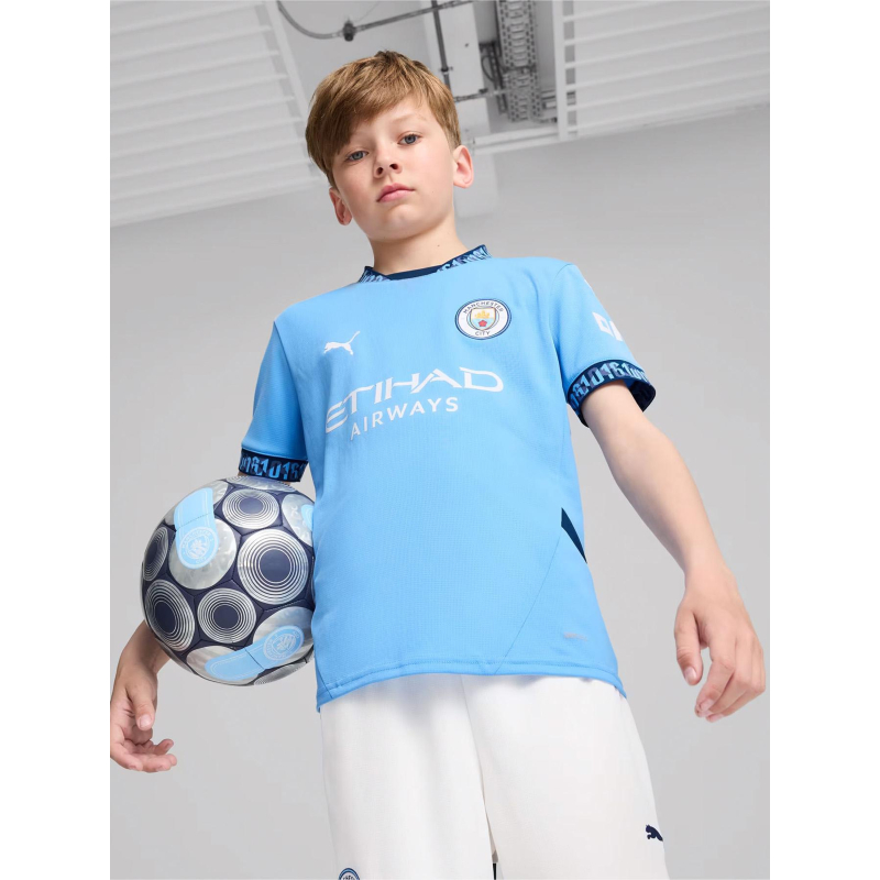 Maillot home manchester city 24 25 bleu enfant Puma wimod